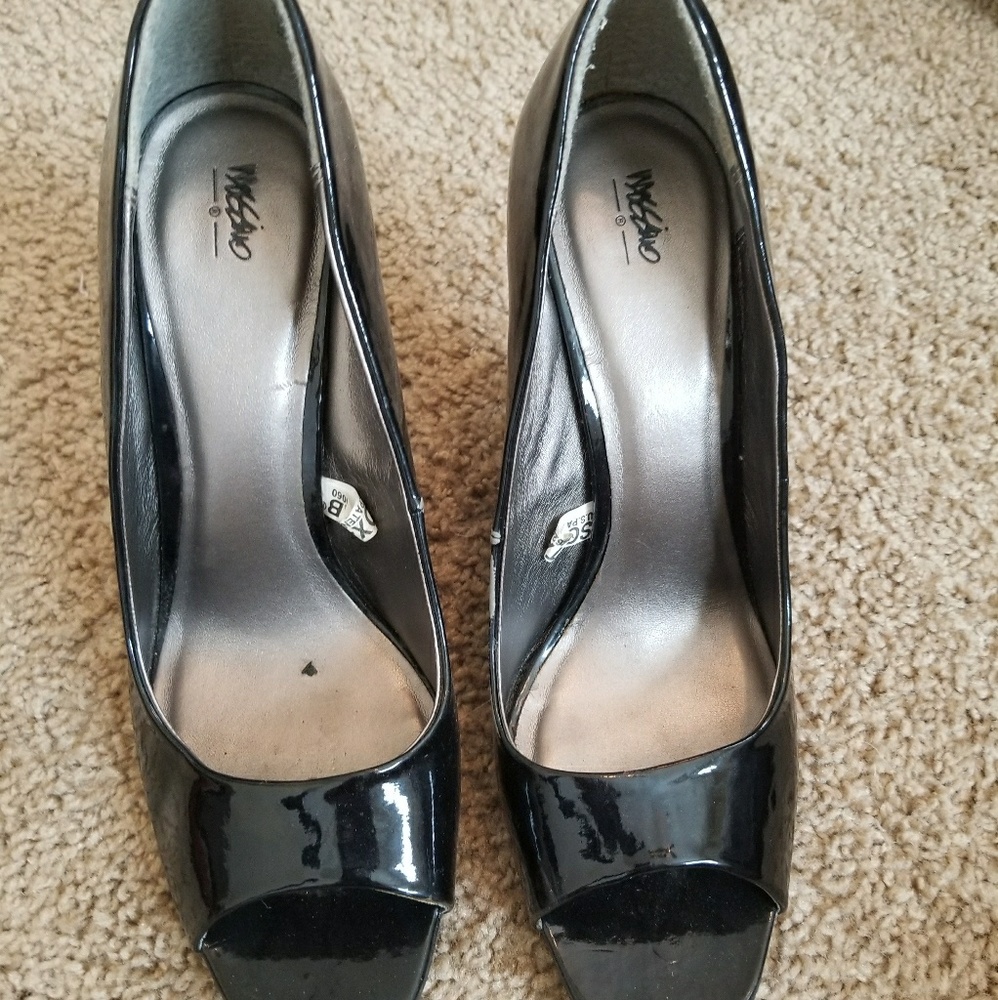 Target black open toe